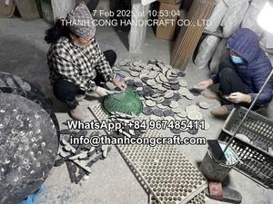 Sous-verres en nacre fabriqués à la main en gros, parfaits pour les cadeaux arabes et la décoration intérieure de luxe - Product Image 5