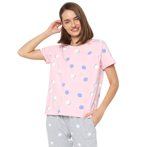 Factory Breathable Women Pajamas Organic Cotton Soft Moisture Wicking Nightwear OEM - Product Image 5