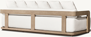 Cojines de Asiento Ultra Gruesos, Modernos, Duraderos y Cómodos, Muebles de Patio para Exteriores, Sofá de Jardín de Madera de Teca Sólida - Product Image 5