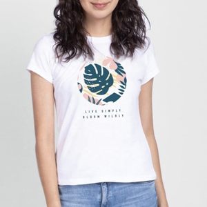 Camiseta de Verano para Mujer, 100% Algodón, de Alta Calidad, Estilo Urbano, Holgada, de Manga Corta y Hombros Caídos - Product Image 1