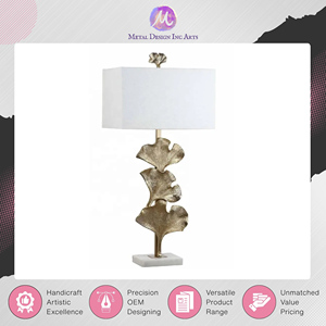 Amazing Offer on Premium Home <b>Decor</b> <b>Lighting</b> Golden Metal Table Lamp for Home, Office & Hotels at Outstanding Market Price - Product Image 5
