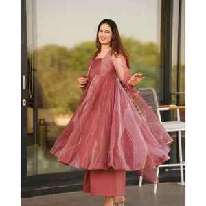 ชุดสูทผ้าโปร่งบางแซลมอน - Product Image 3