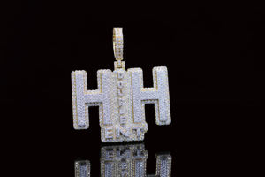 Colgante de Diamantes Personalizado para Hombre, Estilo Hip Hop, Diseño Ice King, Chapado en Oro, Aleación - Product Image 2