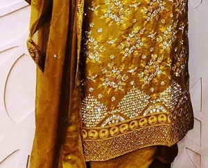 Trajes Salwar Kameez Modernos de Diseño Indio, Sin Coser, Bordados a Mano, Elegantes y a la Moda para Fiestas - Product Image 3