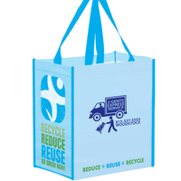 Sac de rangement pliable unisexe en tissu RPET recyclé robuste et personnalisable, écologique, sac de courses réutilisable promotionnel très demandé
