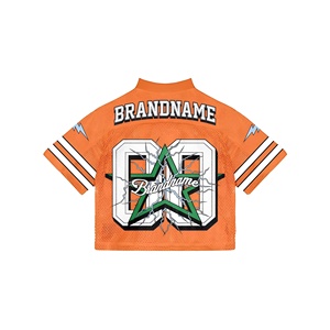 Men's Boxy T-Shirt Customised <b>Athletic</b> Polyester Mesh Fan Jersey With Oversized Cropped Printed Logo Street Wear Jerseys - Product Image 4