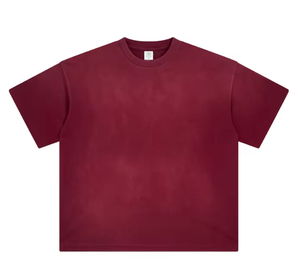 Wholesale Custom Streetwear Heavyweight 280 Gsm 100% Cotton Oversized Unisex T-Shirts Blank Plain Dyed Breathable - Product Image 4