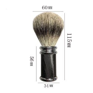 Brocha de Afeitar Profesional de Alta Calidad al por Mayor con Logotipo Personalizado, Mango de Madera de Texugo, Herramienta de Afeitado Excelente para Salón y Uso Profesional - Product Image 6