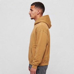 Sweat-shirts à capuche unisexes surdimensionnés en molleton français 100% coton, avec poches, imprimé logo personnalisé, pour homme, automne, streetwear - Product Image 6