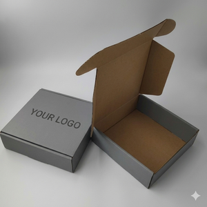 Custom 20x18x8cm Corrugated Packaging <b>Box</b> Flexographic Printed Recycled Paper <b>Shipping</b> Carton OEM Manufacturer Direct - Product Image 3