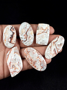 Agate Crazy Lace authentique en vrac, cabochons d'agate naturelle, pierres à facettes, fournisseur de cristaux, export en gros - Product Image 5