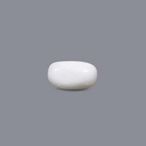 Natural White Coral Loose Gemstone 4.1 Carat Certified Cabochon Color Change Wholesale - Product Image 1
