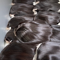 Perruque Bob en Cheveux Humains Vierges Naturels Vietnamiens, Couleur Noire, Ondulation Naturelle, Vente en Gros, 10 Pièces 2x4 8'' 2x6 8''