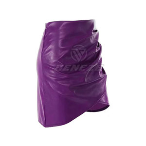 Nouvelle conception, service OEM, jupes en cuir pour femmes, qualité supérieure, légères, faible MOQ, jupes en cuir pour femmes - Product Image 2