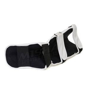 Protections de tibia et coussinets d'entraînement Muay Thai en cuir et PU avec protection de base pour MMA et boxe, ajustement universel - Product Image 6