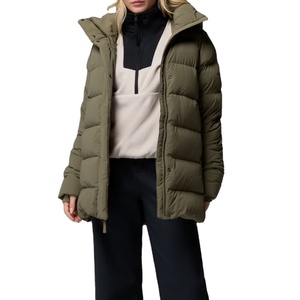 Chaqueta Larga Acolchada para Mujer, Transpirable, Elegante y Ultra Cálida, Diseño Moderno, Relleno de Plumón, para la Temporada de Invierno - Product Image 1