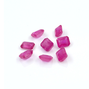 Rubis naturels de Bangkok, octogones calibrés 3x4mm, pierres précieuses de rubis naturelles facettées pour la fabrication de bijoux, prêtes à l'emploi - Product Image 4