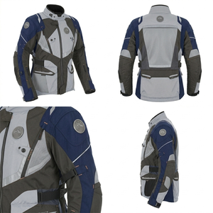 Ensemble de combinaison de moto en textile respirant en nylon et coton 220g pour homme, veste de moto et tenue de touring, vente en gros OEM - Product Image 3