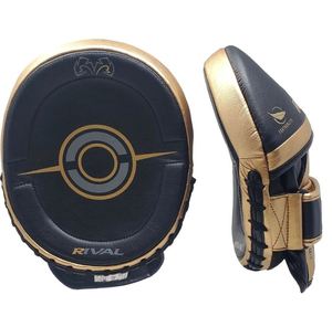 Rival Boxing RPM-100 Professional <b>Punch</b> Mitts Pair <b>Set</b> EVA Foam Leather Durable Protective Black Gold Training Gear All Seasons - Product Image 5