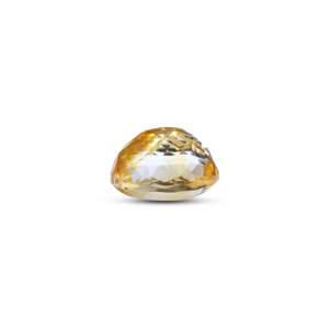 Piedra Preciosa de Citrino Natural Certificada, 7.7 Quilates, Ovalada, en Bruto, para Joyería Fina - Product Image 3