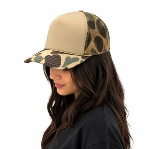 Gorra Trucker de Malla de 5 Paneles con Camuflaje y Bordado 3D, Ajustable, Unisex, Formal, Casual, para Primavera/Verano, para Adultos - Product Image 1