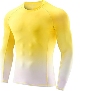 Custom Logo <b>Free</b> Digital Print Rash Guard for Sportswear Brands Distributors-Spandex/Polyester Lightweight Durable Quick Dry - Product Image 2