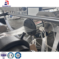 Machine automatique de fabrication de tuyaux et conduites de ventilation en PU/TPU à vis simple, contrôlée par PLC, avec moteur et boîte de vitesses