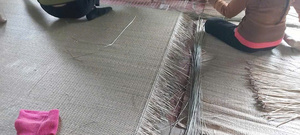 Tapis en jonc de mer fait main, durable et écologique, directement de l'usine, pour décoration de table, fabriqué au Vietnam - Product Image 3