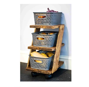 Technique Recommendations for 3 Tier Wood Shelf Mount Metallic Rack Storage Holders Modern Style Carve Wall Art for Spices - Product Image 4