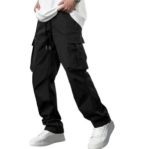 100% Cotton Men's Casual Cargo Pants Stretch Joggers Multi Pocket Workout Sweatpants Hiking Tactical Pants Manufactured in Bang - Product Image 1