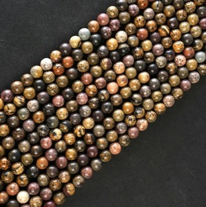 Cuentas redondas lisas de jaspe piel de leopardo natural de 4MM, 6MM, 8MM, 10MM, cuentas de piedras preciosas sueltas para fabricación de joyas, venta al por mayor, pulsera DIY - Product Image 4