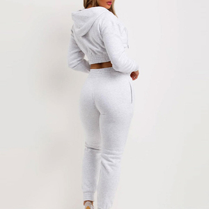 Conjuntos Deportivos de Moda para Mujer, Conjuntos de Tela de Felpa, Ropa Casual, Conjuntos Deportivos con Top Corto, Hechos en Pakistán - Product Image 3