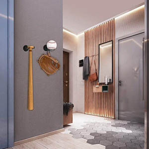 Modern Metal Wall Mounted Sticky Coat Cloth Hanger Garage <b>Kitchen</b> Key <b>Hooks</b> Hanger - Product Image 6