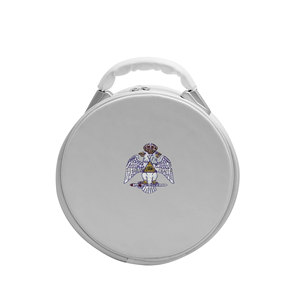 White Daughters of Isis emblem Machine Embroidery WHITE Cap <b>Case</b> Without Strap - Product Image 1