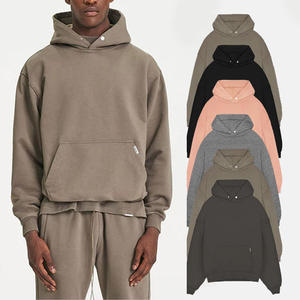 Sweat-shirt à capuche pour homme en mélange de coton doux, coupe décontractée, style streetwear, confort quotidien, vêtement décontracté - Product Image 4