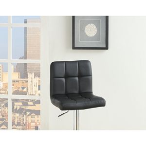 Set di 2 moderni sgabelli da banco in ecopelle nera altezza sgabelli da cucina regolabile isola per la cucina di casa - Product Image 6