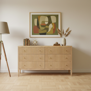 Aparador de Madera Maciza de Teca de Diseño Europeo Moderno, Mueble para TV con Acabado Personalizado para Sala de Estar - Product Image 2
