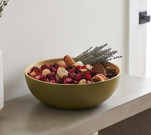 Bol décoratif en bois vert, fait main, centre de table, finition bois naturel, bol d'appoint pour la maison, la cuisine et le salon - Product Image 3