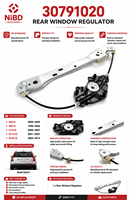 Lève-vitre arrière droit de haute qualité, référence OE 30791020, pour Volvo XC60 2009-2017, pièces automobiles