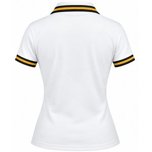 Camiseta Polo Clásica Sigma Gamma Rho Blanca para Mujer, Manga Corta, con Cuello, Letras Griegas Bordadas, Ropa Deportiva Casual - Product Image 2