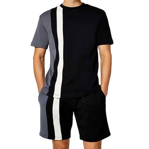 Ensemble d'été tricoté respirant à prix de gros pour homme – Tenue décontractée 100 % coton pour le streetwear et les activités de plein air - Product Image 1