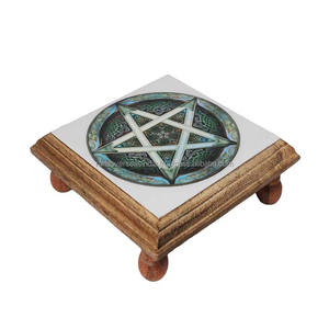 โต๊ะบูชาไม้รูปดาวห้าแฉก งานศิลปะพื้นบ้าน สำหรับการบูชา การทำสมาธิ และพิธีกรรม - หลากหลายรูปแบบและขนาด ราคาประหยัด - Product Image 5