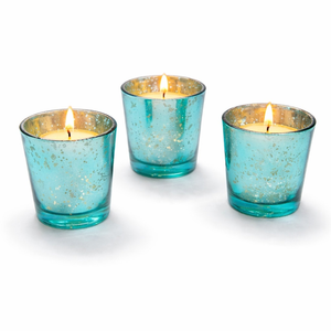 Porte-bougie turc en verre mercure |   Photophore vintage |   Décorations pour fête de mariage |   Décoration de centre de table pour la maison - Product Image 1