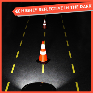 CITICITY 28" PVC Traffic Cones with Black Weighted Base & Reflective Collars, Orange Safety Cones for Parking, Road Control - Product Image 4