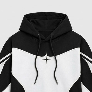 Sweat à capuche vintage personnalisé, coupe courte, avec bord côtelé réglable, en tissu épais, effet délavé, pour hommes et femmes - Product Image 5
