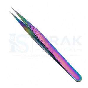 Pinzas de Precisión para Pestañas de Acero Inoxidable Rainbow con Punta Suave para Pestañas Clásicas y de Volumen - Product Image 5