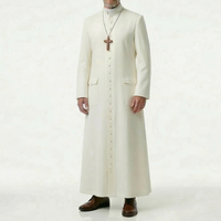 Robe de Prêtre Haut de Gamme Personnalisée Broderie Sur Mesure Vêtement Liturgique Respirant Confortable Tenue Religieuse Vente en Gros