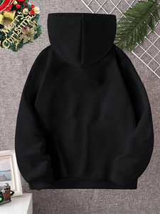 Sweat-shirt à capuche pour homme avec imprimé arbre de Noël et manette de jeu, coupe classique, en coton, décontracté, pour l'hiver, avec poche avant - Product Image 6