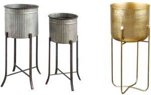 Support de plante en métal fait main moderne, motif vertical, design de luxe de haute qualité, petite décoration murale intérieure, nouveauté - Product Image 4