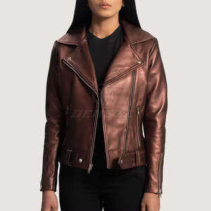 Chaqueta de Cuero para Mujer al por Mayor, Último Diseño, Transpirable, de la Mejor Calidad, Chaqueta de Cuero para Mujer Más Vendida en Línea - Product Image 5
